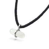 AURUM MOONSTONE MACRAMÉ NECKLACE