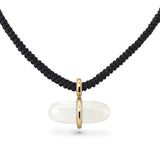 AURUM MOONSTONE MACRAMÉ NECKLACE