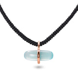 AURUM SKY AGATE MACRAMÉ NECKLACE