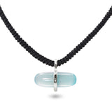AURUM SKY AGATE MACRAMÉ NECKLACE