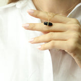 GEMMA BLACK ONYX NECKLACE