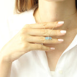AURUM SKY AGATE NECKLACE